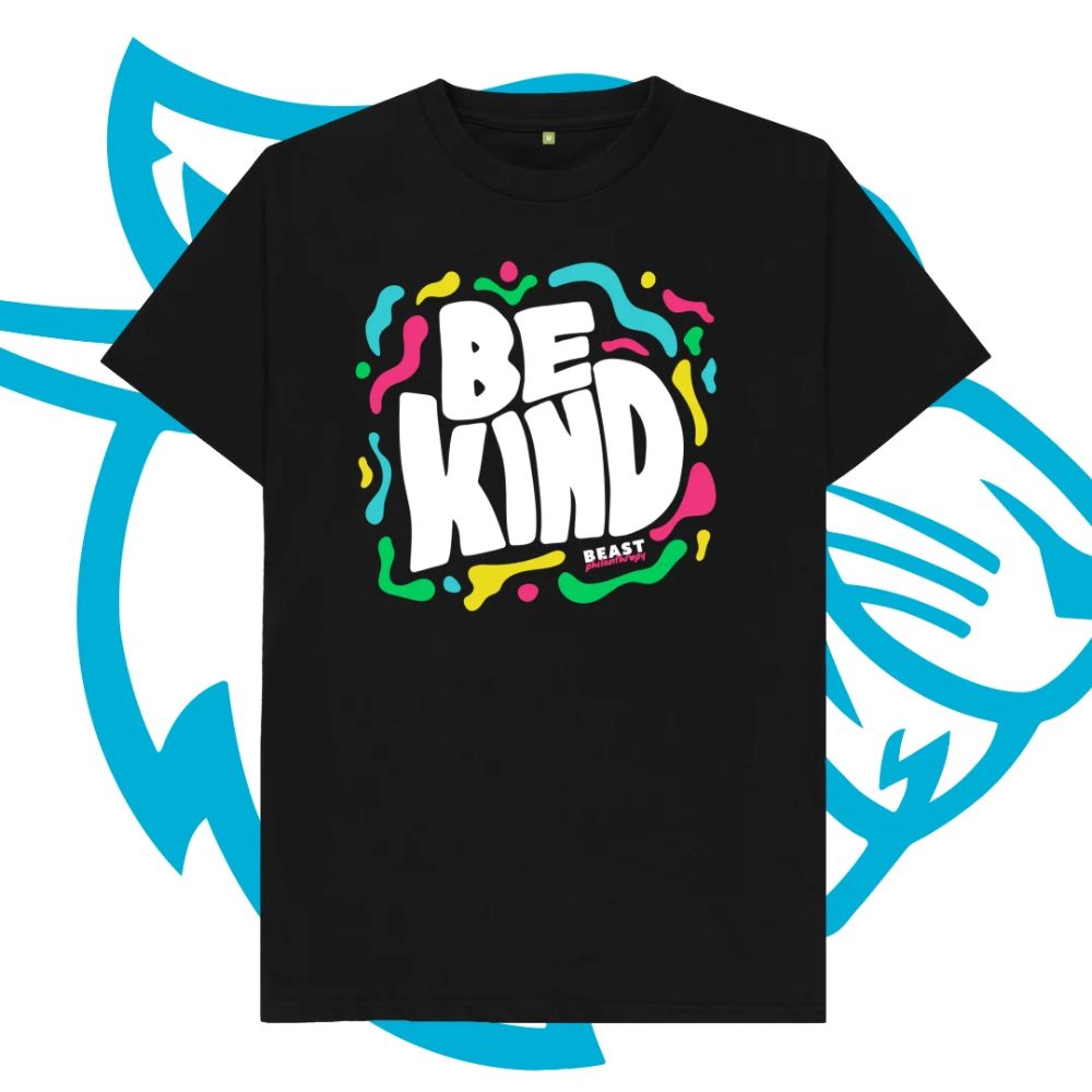 Be Kind Black T shirt - Mr Beast Shop