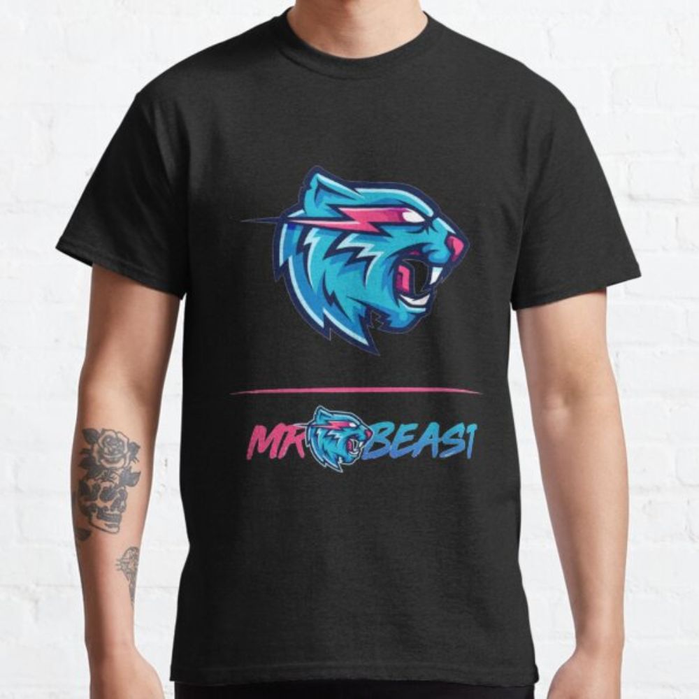 Mr Beast Graphic Printed Classic T Shirt 2 - Mr Beast Shop